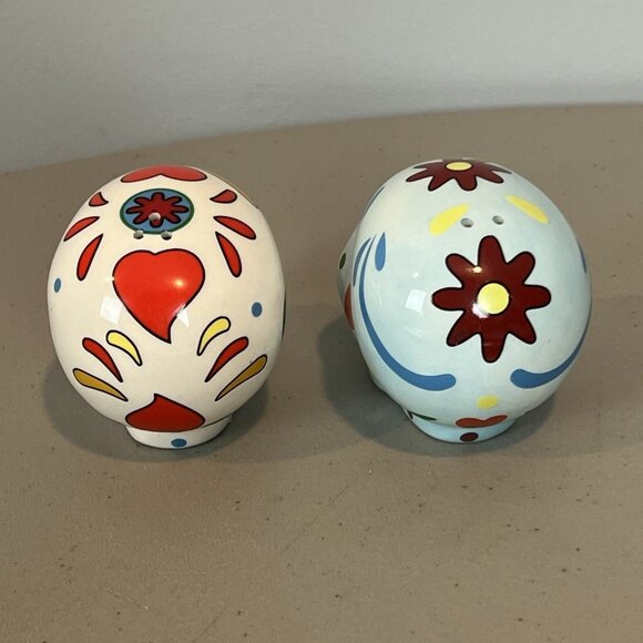 Dia de los Muertos Salt & Pepper Shakers Sugar Skulls Day of the Dead Halloween - Picture 3 of 11